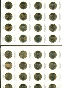 2007 - 2016 D ONLY PRESIDENT DOLLAR 40 COIN SET WITH FOLDER CH BU - Picture 1 of 1
