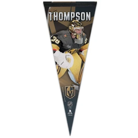 LOGAN THOMPSON VEGAS GOLDEN KNIGHTS PREMIUM QUALITY PENNANT 12"X30" BANNER NHL Cover