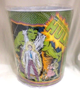 MARVEL COMICS HULK WASTEBASKET TRASHCAN  METAL NEW - Picture 1 of 1