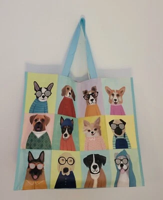 TJMAXX Dogs Sweaters Glasses French Bulldog Corgi Lab TJ Maxx Reusable Tote Bag Cute!
