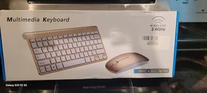 Mini Wireless Keyboard And Mouse Set Waterproof 2.4G For Mac Apple PC Computer - Picture 1 of 6