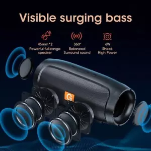 Altoparlante Bluetooth Wireless Portatile Impermeabile Stereo USB Basso TF FM Radio FORTE - Foto 1 di 7