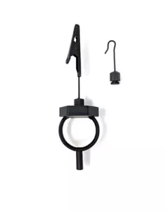 LOON ERGO GATOR GRIP MATTE BLACK DELUXE DUBBING SPINNER TYING TOOL W/ LOOP HOOK - Picture 1 of 2