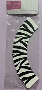 NEW Cupcake Wrappers - 12 x Zebra - Birthday Parties Cakes Decoration Cooking - Picture 1 of 5