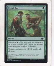 Magic: MTG: Modern Horizons: Foil: Elvish Fury