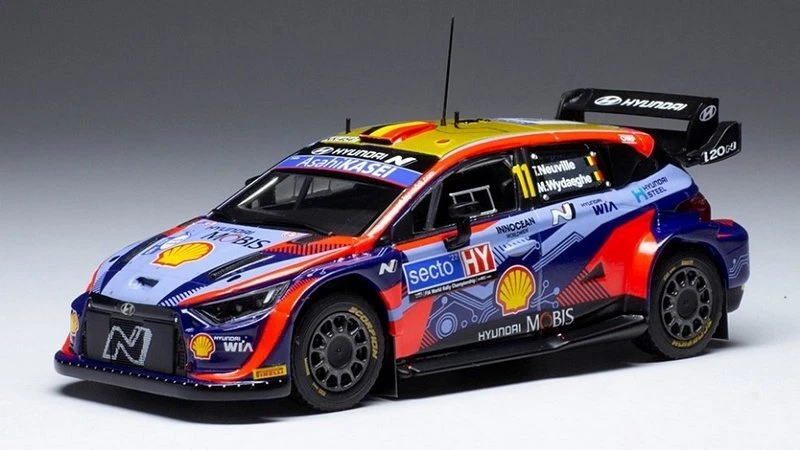 Hyundai I20 Finland Rally 2022 Neuville-Wydaeghe 1:43 IXO RAM866 - Immagine 1 di 1