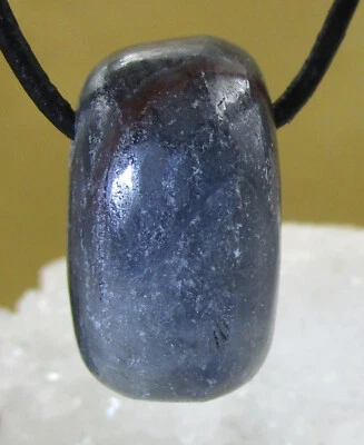 SAPHIR       Trommelstein    gebohrt  EDELSTEIN   ANHÄNGER         Nr.9 - Bild 1 von 2