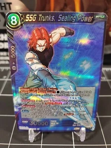 SSG Trunks Sealing Power #BT21-134R Rare Foil Dragon Ball Super Wild Resurgence - Picture 1 of 2