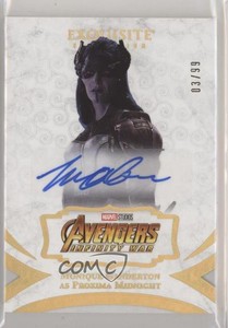 2021 Marvel Black Diamond 3/99 Monique Ganderton Proxima Midnight Auto 05uz