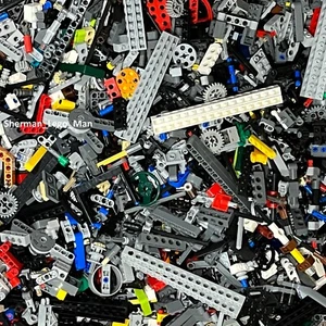 LEGO 1/2 PFUND TECHNIC MIX AUS GROSSMASSE: Paarbalken Hebearme + Zahnradachsen mehr - Bild 1 von 2