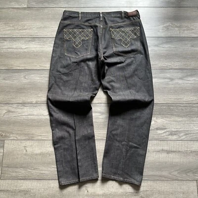 Vintage Sean John Jeans Size 42 Baggy Dark Denim Skater Streetwear Grunge Y2K - Image 1 of 4