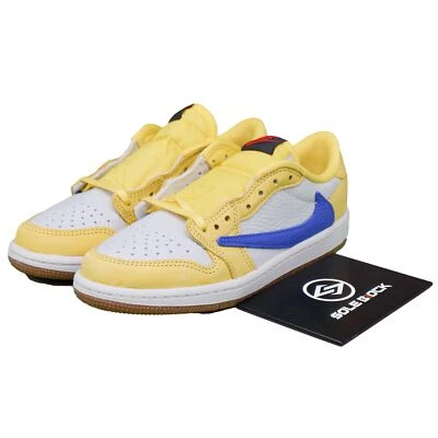 Travis Scott x Air Jordan 1 Low Retro Canary (PS) DZ5909-700 Talla 11C-3Y Foto 1 de 4