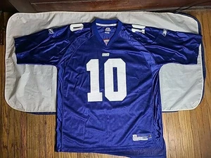Eli Manning New York NY Giants Nylon Jersey #10 Men's Size 2XL NFL Reebok Blue - Picture 1 of 9