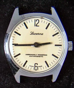 Lucerne (Swiss) Men's Manual-Wind Watch (Vintage) -- Spares/Repairs - Picture 1 of 3