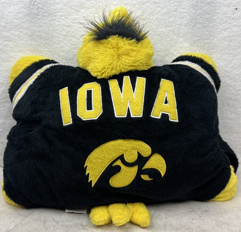 Iowa Hawkeyes Large 18" Mascot Pillow Pet - NCAA Football Basketball Very Good Cover
