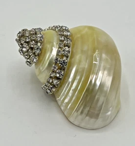 Cristina Ferrare with Company Swarovski Bejeweled Sea Shell with Leather Pouch - Picture 1 of 6