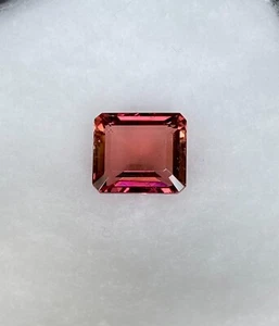 Turmalina Octágono 5.64 cts Piedra Preciosa - Borgoña Rojo Turmalina Gema - Turma Natural - Imagen 1 de 8