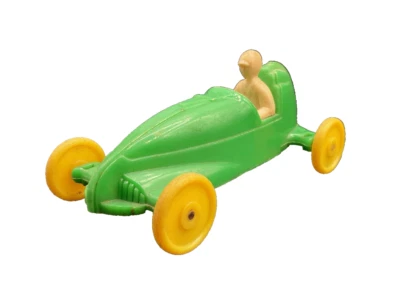 1950’s Pyro Red Hard Plastic Soap Box Supersonic Race Car W Driver #7 Vintage - Image 1 of 4