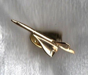 PIN DE SOLAPA DORADA BRITISH AIRWAYS CONCORDE SST Société Air France AIR FRANCE - Imagen 1 de 1