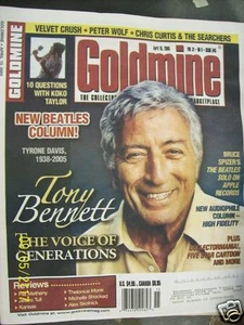 Tony Bennett Koko Taylor APRIL 15, 2005 Goldmine magazine ISSUE 645 - Picture 1 of 1