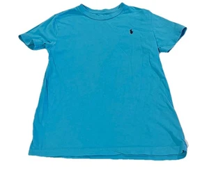 Polo Ralph Lauren Tee Shirt Aqua Teal Blue Turquoise Short Sleeve Tshirt Sz 7 - Picture 1 of 4