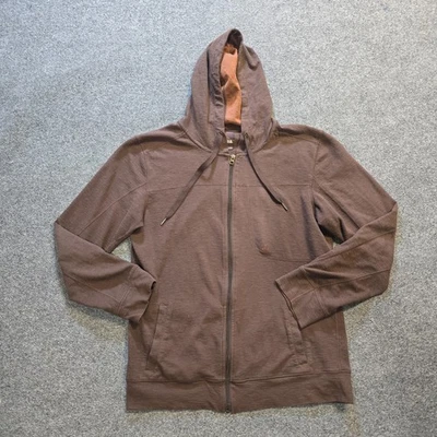 Prana Sweatshirt womens Size Large Brown Hoodie Full Zip Long Sleeve Capsule - Image 1 of 4