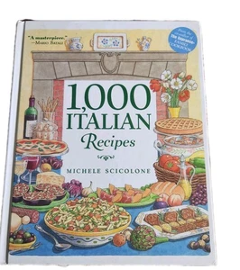 1000 ITALIAN RECIPES COOKBOOK HARDCOVER BY MICHELE SCICOLONE BRAND NEW - Imagen 1 de 2