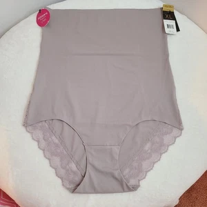 Marilyn Monroe Smooth Nylon High Waist Shaping Brief Panty Size XL Taupe - Picture 1 of 5
