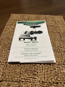 Omega 8006 Slow Juicer Extractor Used Part: User Instruction Manual Guide Book - Picture 1 of 6