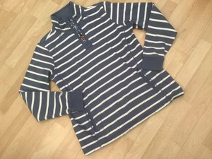 Crew Clothing  Blue & white 1/4 zip sweatshirt Size  14 - Picture 1 of 2