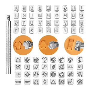 Kit de herramientas de sello de cuero Hacer Stamp Punch Set Sello de cuero Herramienta de sello2431 - Imagen 1 de 6