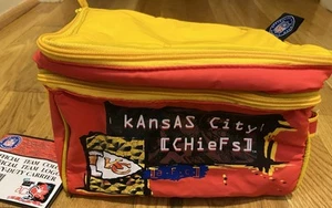 Kansas City Chiefs NFL Vintage Cooler tote Insulated Bag Lunch Box KC fan Adust - Picture 1 of 5