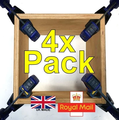 4x PAIRS Corner Clamp Adaptors 4 Irwin Medium Quick Grip Clamp 90° Square degree