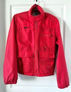 Vintage 90s Obermeyer Men’s Red Ski Jacket Nylon Hooded (Men's Size Medium) - Picture 1 of 10