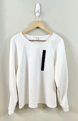 Top Banana Republic para mujer XL manga raglán buceo blanco tacto suave nuevo con etiquetas Foto 1 de 4