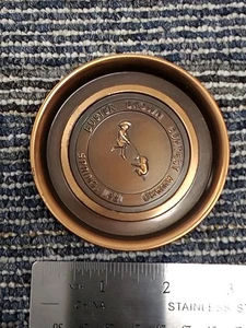 VTG BUSTER BROWN Shoes Contest Award Bronze Medallion Spring 1961 HYDE PARK - Picture 1 of 6
