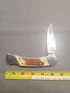 Vintage Sharp USA 900 Pocket Knife and Leather Sharp Sheath - Picture 1 of 11