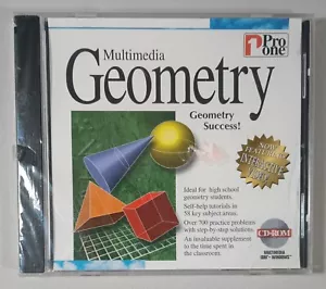 Multimedia Geometry Success NEW CD-Rom Interactive Video w/ Self Help Tutorials - Picture 1 of 5