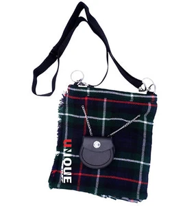 Schottische Mackenzie Tartan Handtasche Kiltform Damentasche, Geldbörse, Schwammtasche. - Bild 1 von 3