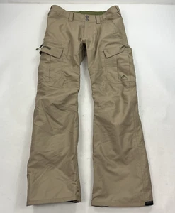 Burton Mens Cargo Pant Beige Tan Size Small Snow Pants Ski Snowboard - Picture 1 of 12