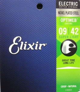 Elixir Strings Optiweb E-Gitarren-Saiten Super Light 009-042 - Picture 1 of 1