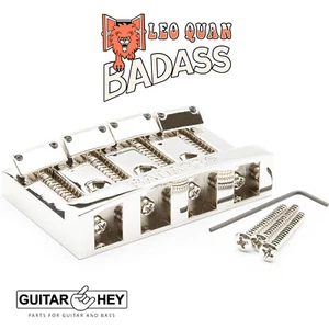 NEW Leo Quan® Badass I™ Bass Bridge for 4-string BC Rich Spector Kramer, NICKEL - Picture 1 of 4