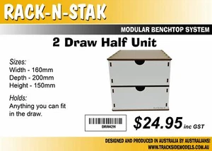 Rack N Stak - 2 draw Half Unit - DRAW2H - Bild 1 von 1