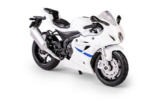 Suzuki GSX-R1000 Japanese Sports Motorcycle Bike Model Toy Diecast White 1:18