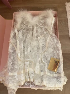 AGENT PROVOCATEUR SEXY VINTAGE BABYDOLL MEDIUM NEW WHITE - Picture 1 of 6