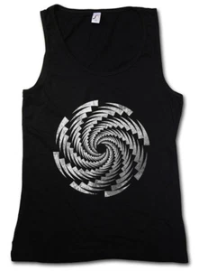 SPIRAL ROTATOR WOMEN TANK TOP Labyrinth Mystic Hypnotic Esoterik Circle Hypno - Picture 1 of 1