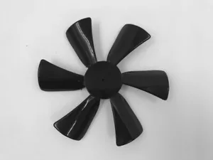 Black 6" Replacement Fan Blade 3/32" .094" Bore RV Trailer Camper Vent Hood - Bild 1 von 3