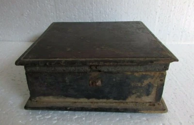 Antigua caja de fruta seca artesanal vintage de madera de 5 compartimentos coleccionable Foto 1 de 4