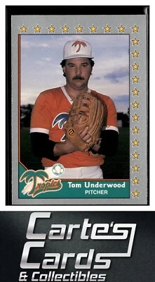 Tom Underwood 1990 Pacific Senior League Glossy #169 West Palm Beach Tropics - Image 1 of 2
