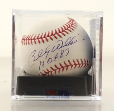 BILLY WILLIAMS SIGNED OML BASEBALL INSCRIBED "HOF '87, CUBS PSA/DNA GRADED 9.5 - Image 1 of 3